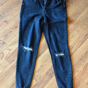 KanCan Black Distressed Skinny Jeans